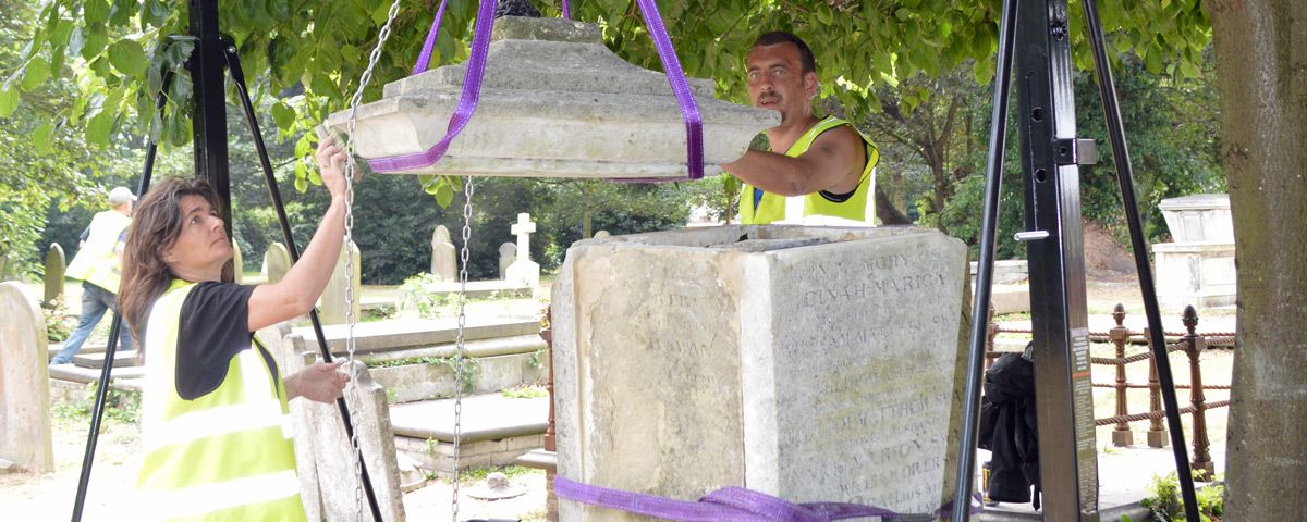 A Tomb During Restoration